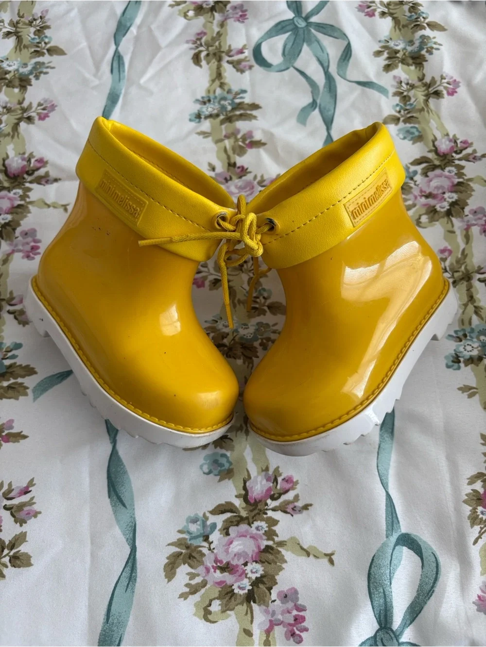 MINI MELISSA MINI RAIN BOOTS YELLOW KIDS 7